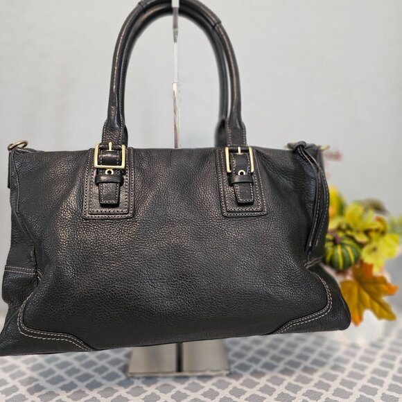 Coach Hamilton F12444 Satchel – Brown Pebbled Leather | EUC | COA - Picture 5 of 14